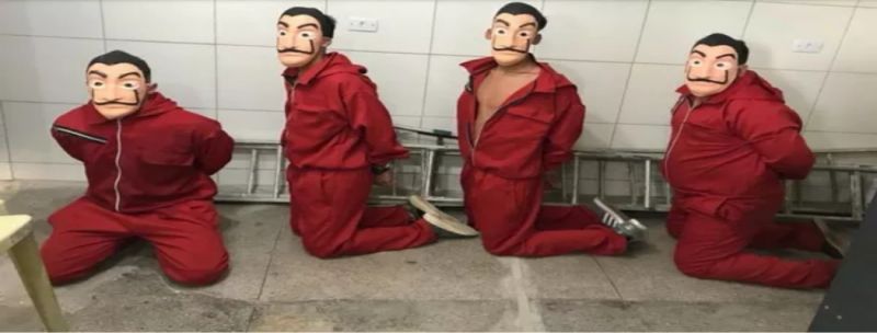 Quatro homens foram presos com fantasias da série 'La Casa de Papel' ao tentarem invadir o Cotel, no Grande Recife 